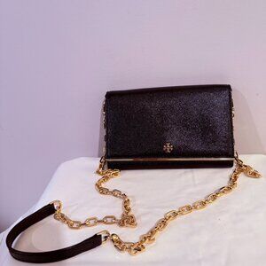 Tory Burch classic black clutch